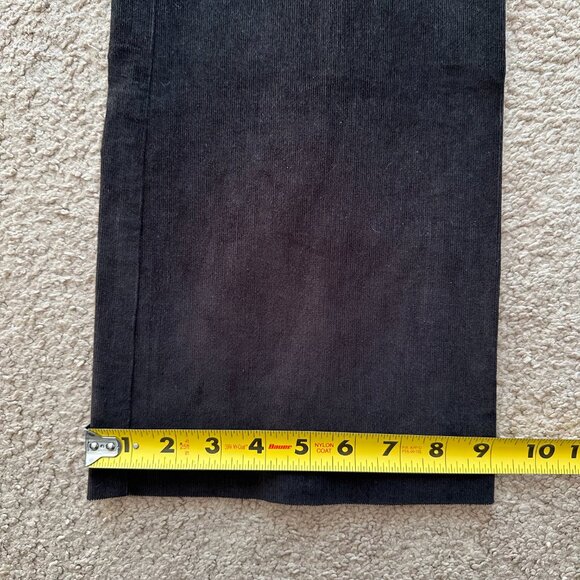 Ann Taylor Pants Womens 2 30x31 Mid Rise Corduroy Black Straight Leg - Picture 11 of 13